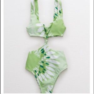 Aerie twist cut out one piece MEDIUM